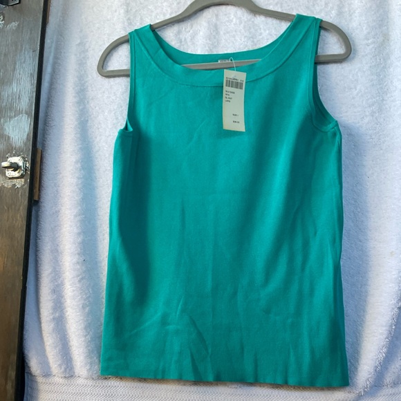 Chico’s Silk Ease Rita Sleeveless Knit Lapis; NWT; M/8 - Picture 4 of 9